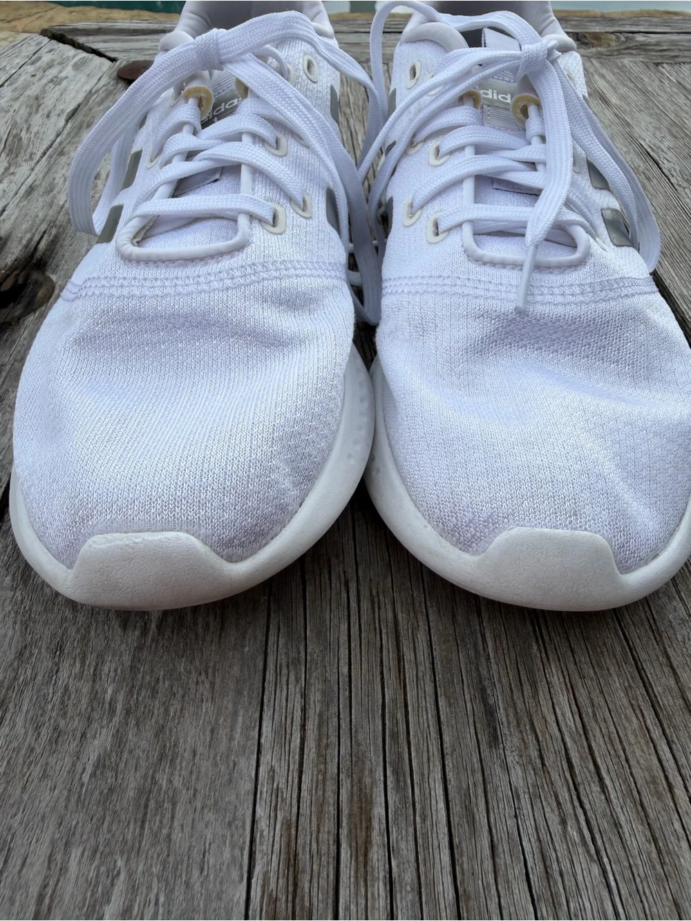 adidas White Women's Sneakers - Picture 2 of 11